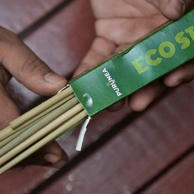 Eco straw retail box
