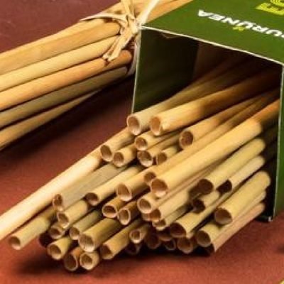 Finished purun straws ready for packing
