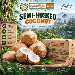 Semi-Husked Coconut
